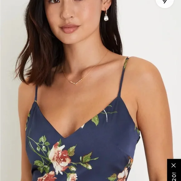 princess polly baby blue dress Calista Floral Satin Maxi Dress – Wild Lavender Boutique main image 0